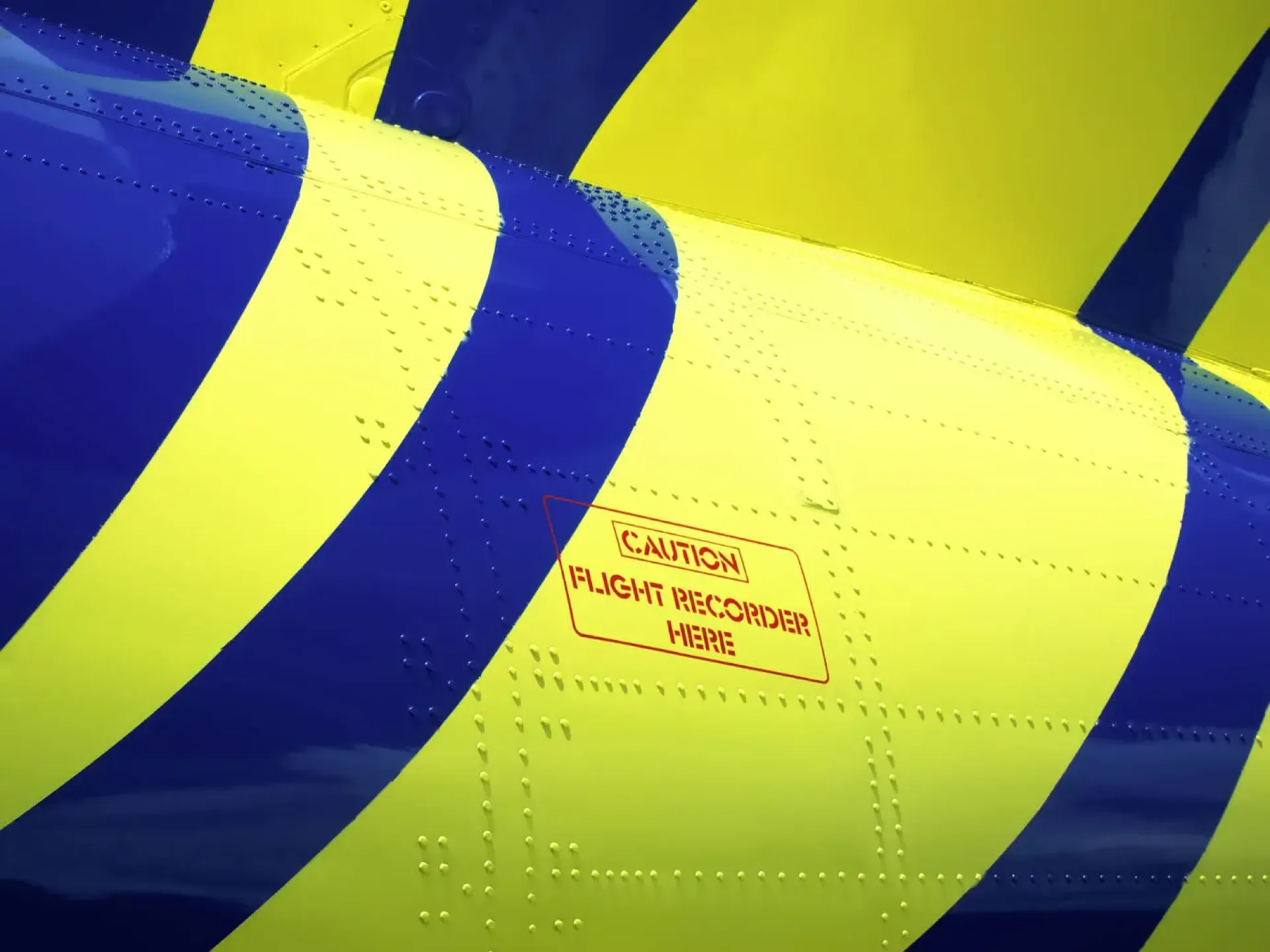 The black boxes are safer in the plane's tail