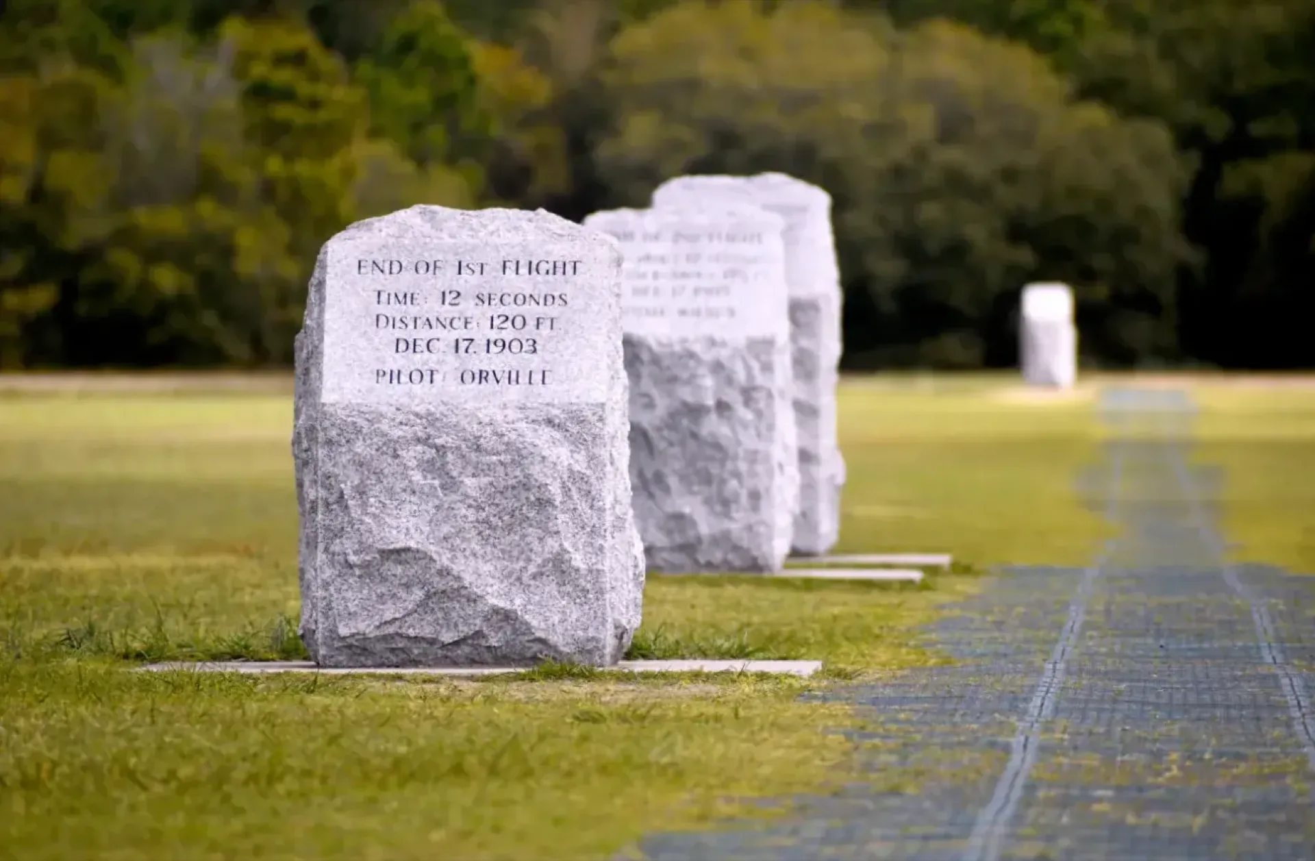The location of the wright brothers' first flight